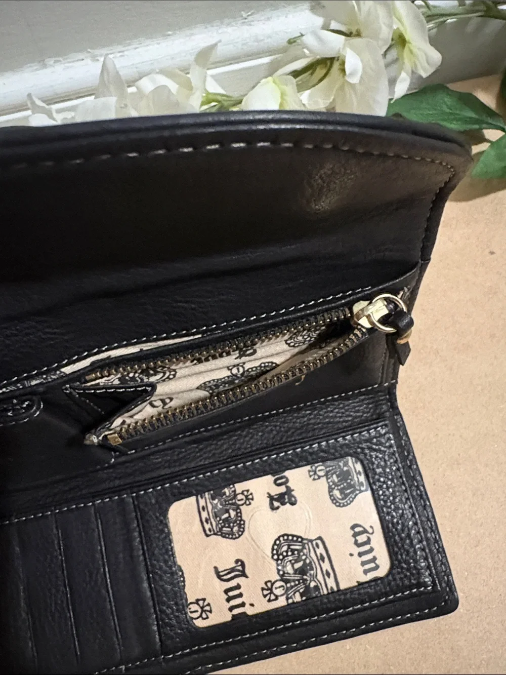 Vintage Y2K P&G Juicy Couture Long Black Wallet